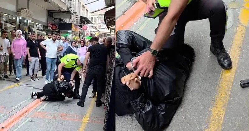 Yaz ortasında giydiği mont ele verdi, üzerinden kurusıkı tabanca çıktı