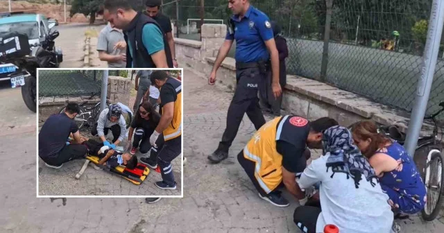 Freni tutmayan bisikletle yokuş aşağı savruldular Hayat Haberleri