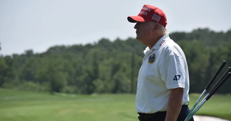 Trump golf kulübündeyken sivil uçaklar askeri jetlerle uzaklaştırıldı Sözcü Gazetesi