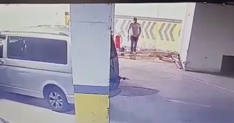 Esenyurt ta siteden matkap hırsızlığı kamerada
