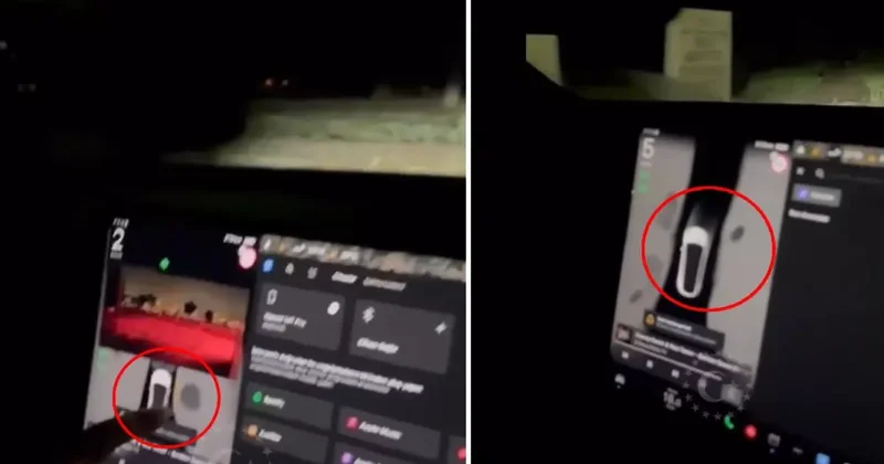 Tesla model aracıyla mezarlığa giren Türk vatandaşı, ekranda beliren uyarıyla şoke oldu