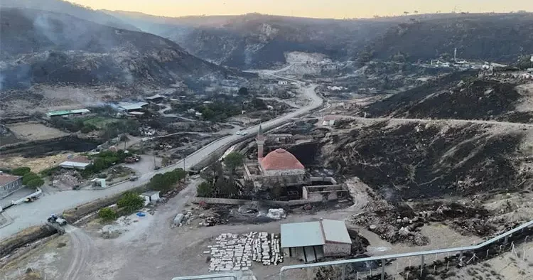 Çanakkale deki orman yangınını akli dengesi yerinde olmayan 2 kişinin çıkardığı belirlendi