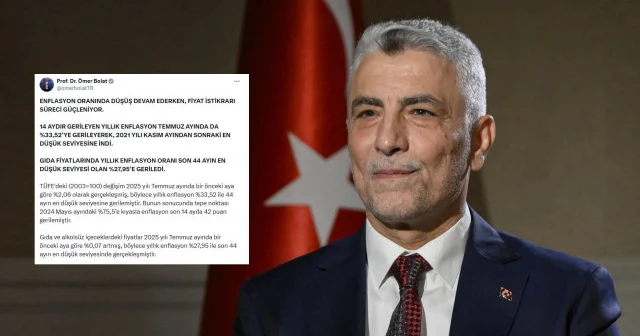 Enflasyon 44 ayın en düşüğüne geriledi: Ticaret Bakanı Bolat’tan açıklama Türkiye Ekonomisi Haberleri