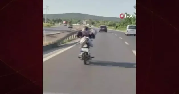 Sakarya’da tehlikeli şov pahalıya mal oldu: Motor bağlandı, ehliyet gitti