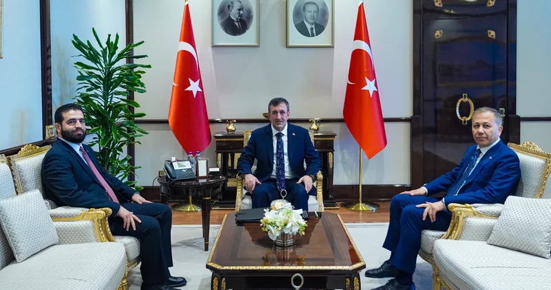 Cumhurbaşkanı Yardımcısı Yılmaz, Suriye İçişleri Bakanı Hattab ı kabul etti