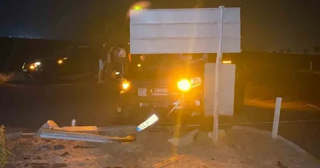 Yoldan çıkarak tarlaya uçan otomobil alev aldı Tekirdağ Haberleri