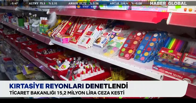 Kırtasiye reyonları denetlendi