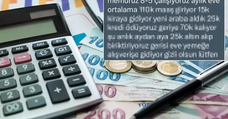 Her ay evine giren parayı paylaşan memurun hesabı tartışma yarattı