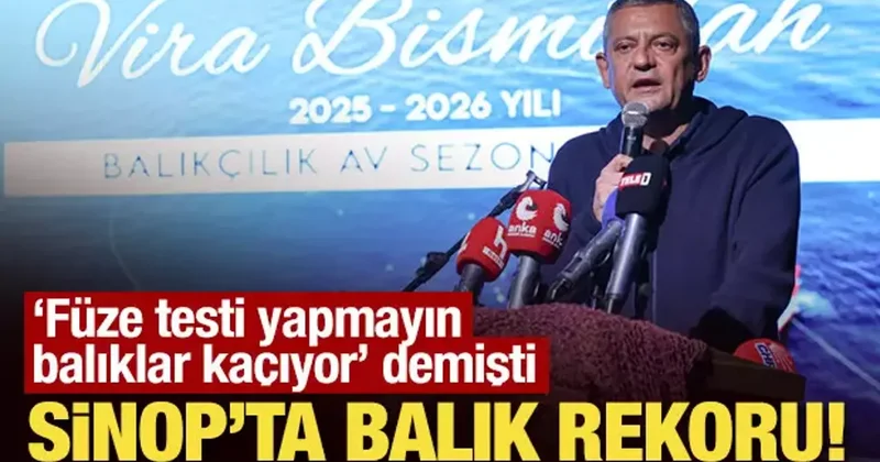 Özel in Füze testi yapmayın, balıklar kaçıyor dediği Sinop tan balık rekoru!