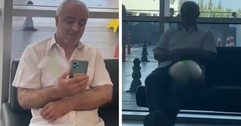 Yaşından da utanmıyor! Oturduğu yerden genç kıza ahkam kesti