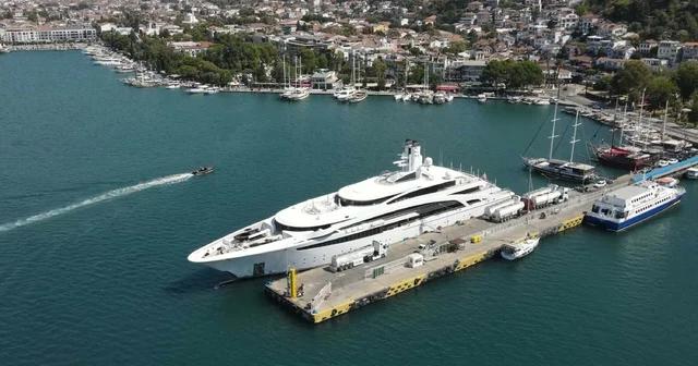 Mega yat Fethiye de Muğla Haberleri
