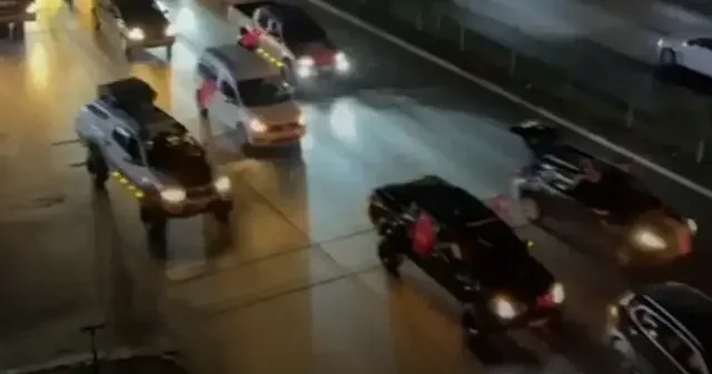 Alanya da off road araçlarıyla Gazze ye destek konvoyu düzenlendi VİDEO İZLE