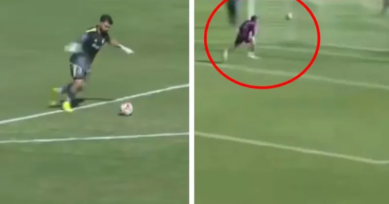 Türkiye de kaleden kaleye inanılmaz gol