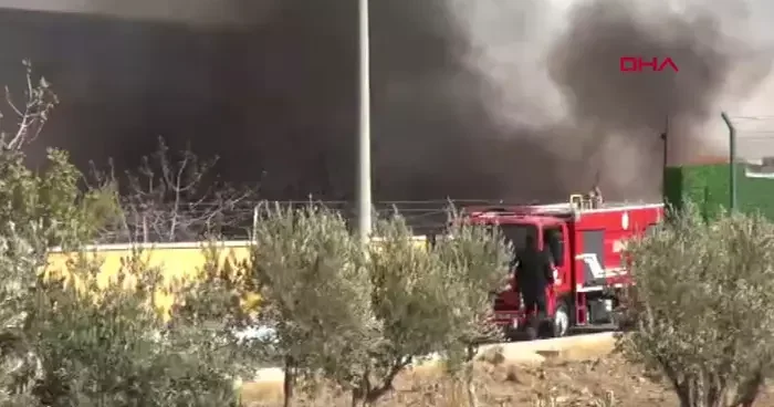 Kilis te yangın! 2 saatte söndürüldü