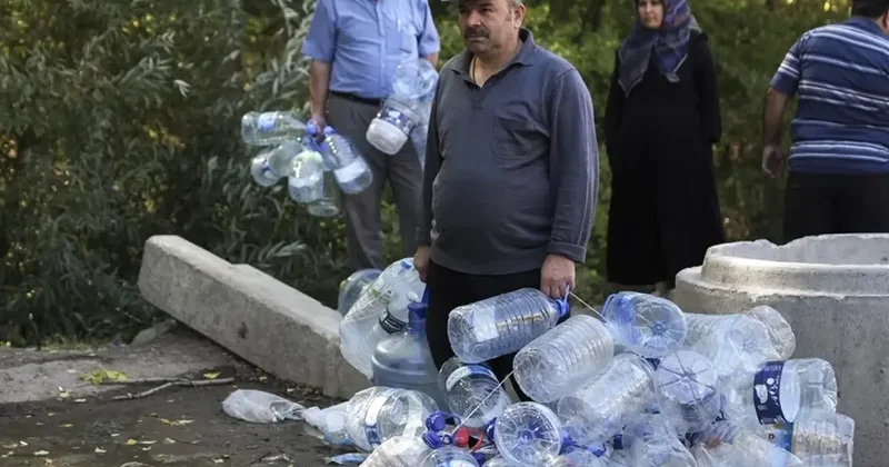 Ankara da su kesintisi krizi: Vatandaşlar çeşmelere akın etti