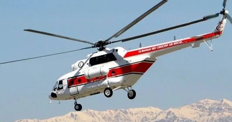 İran da Kızılay helikopteri düştü: 2 ölü