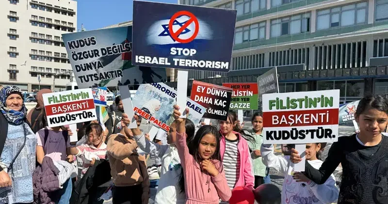 Ankara da Gazze için basın açıklaması