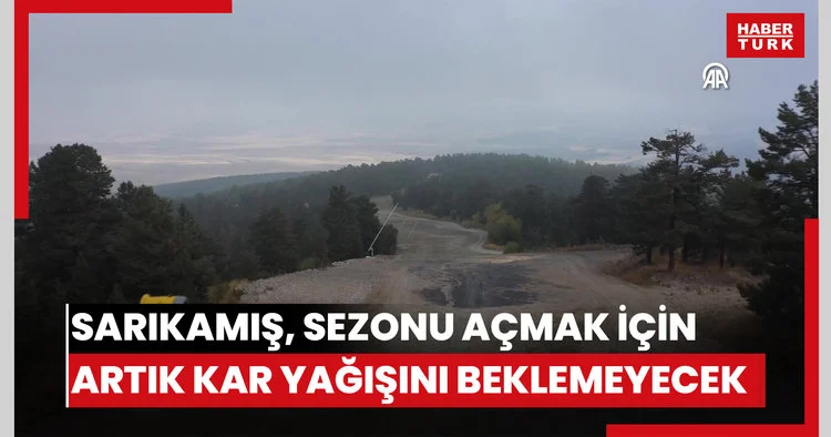 Sarıkamış Kayak Merkezi sezonu açmak için artık kar yağışını beklemeyecek