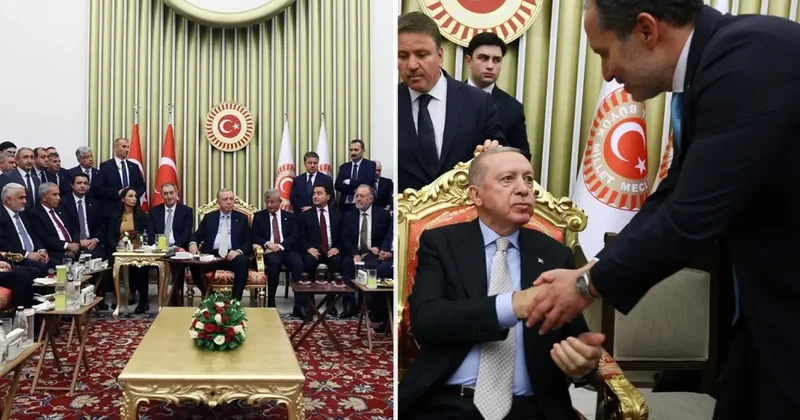 Resepsiyondaki fotoğraf karesine ilişkin bir açıklama da Fatih Erbakan dan geldi