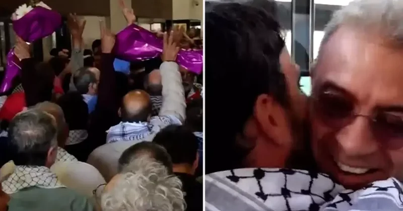 Sumud Filosu aktivistlerine İstanbul da coşkulu karşılama! İşte o anlar
