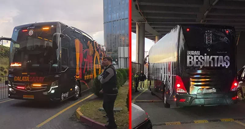 Galatasaray ve Beşiktaş, derbi için RAMS Park’a geldi