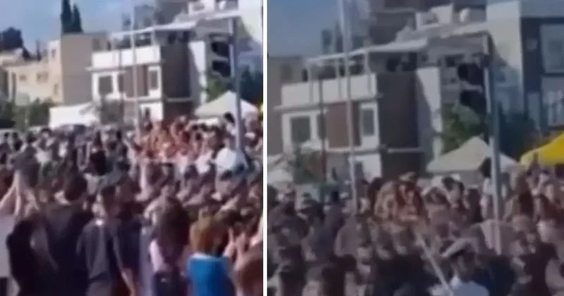 Güney Kıbrıs Rum Yönetimi nden büyük provokasyon! Komandoların attığı slogan olay