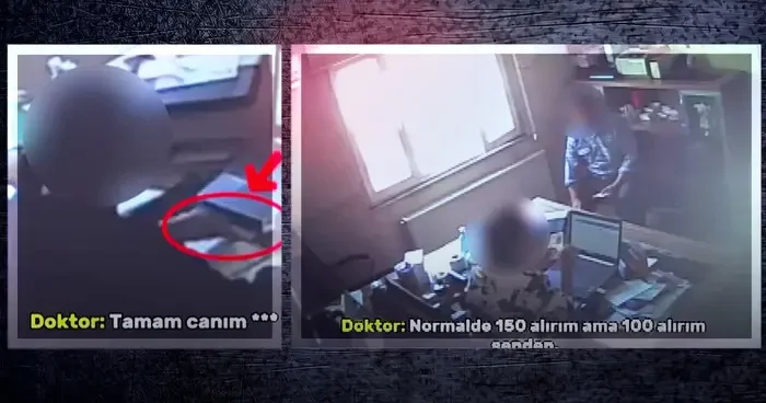 Güya doktor! Gaziantep te skandal pazarlık kameraya yansıdı: Paraları bakın nereye saklamış