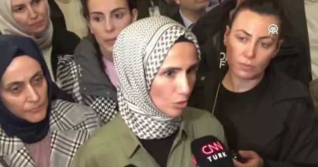 Sümeyye Erdoğan Bayraktar Sumud Filosu ndan dönenleri karşıladı