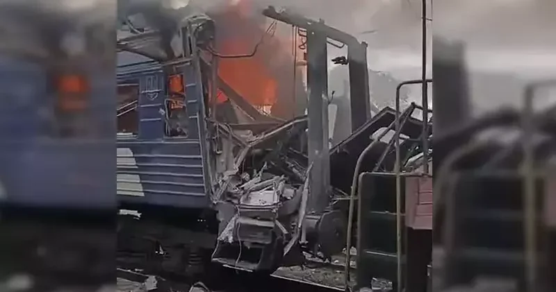 Ukrayna da tren istasyonuna saldırı: 30 yaralı