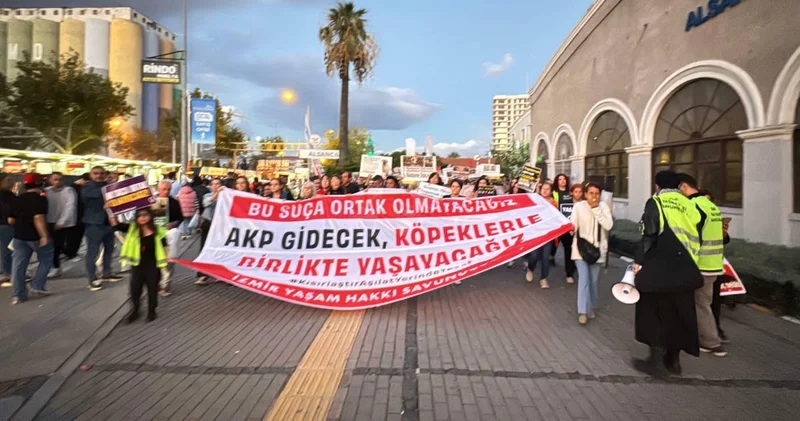 Yaşam hakkı savunucularından hayvanlara yönelik şiddeti protesto eylemi