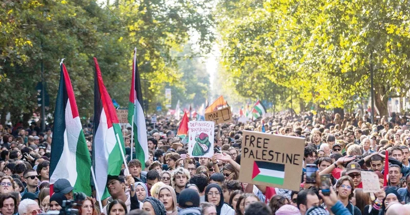 Dünya Sumud filosu için ayakta