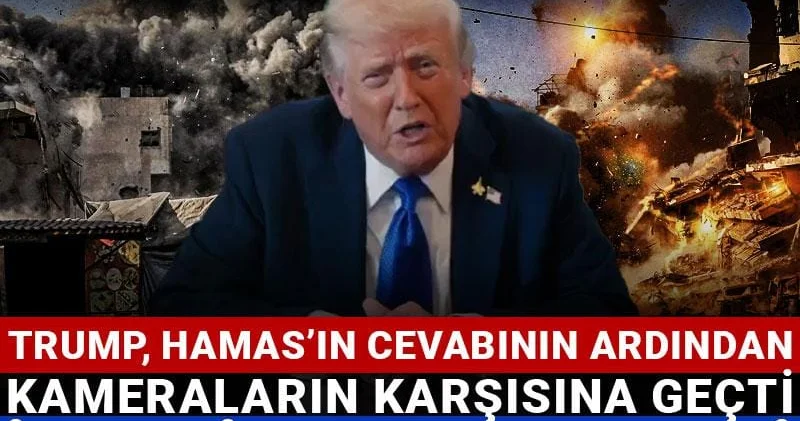 Trump, Hamas’ın cevabının ardından kameraların karşısına geçti İsrail e seslendi! Bombalamayı derhal durdurun