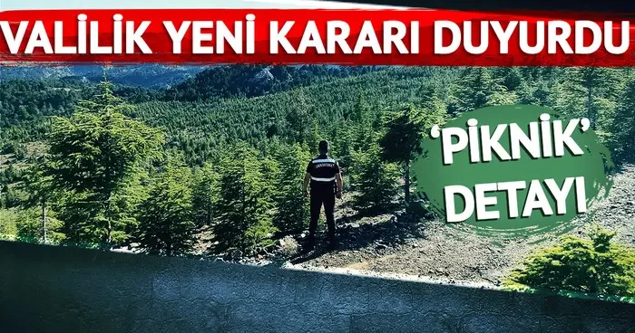 Valilik yeni kararı duyurdu: O alanlara girişler yasaklandı! Piknik detayı