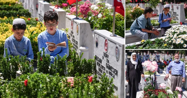 Şehit aileleri arife günü Edirnekapı Mezarlığı nı ziyaret etti Gündem Haberleri