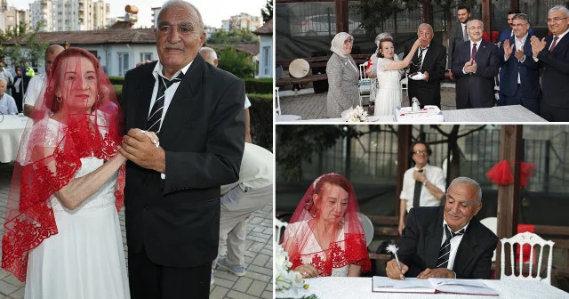 Adana da huzurevinde tanışan çift nikah masasına oturdu Adana Haberleri