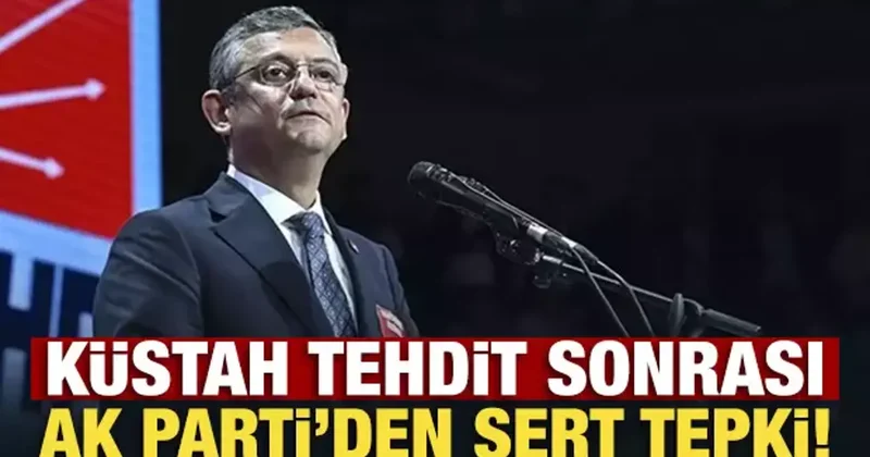 Başsavcısı Akın Gürlek e yönelik küstah tehdit! AK Parti den Özgür Özel e sert tepki!