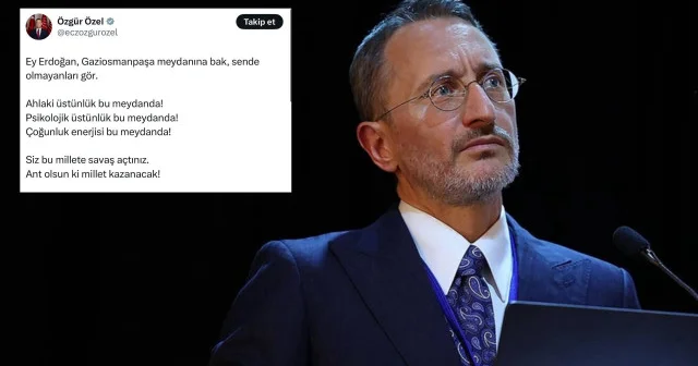 İletişim Başkanı ndan Özel e tepki: Cumhurbaşkanımız için millete savaş açtın demeseydiniz keşke gülünç olmuş. Gündem Haberleri