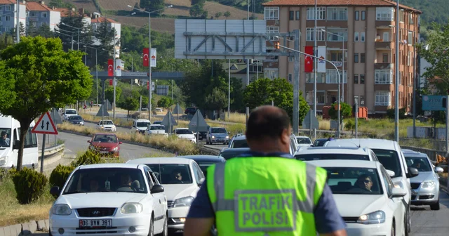 Samsun Ankara kara yolu Havza geçişinde bayram yoğunluğu Samsun Haberleri