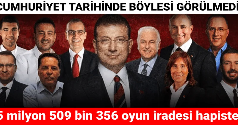 5 milyon 509 bin 356 oyun iradesi hapiste! Cumhuriyet tarihinde böylesi görülmedi...