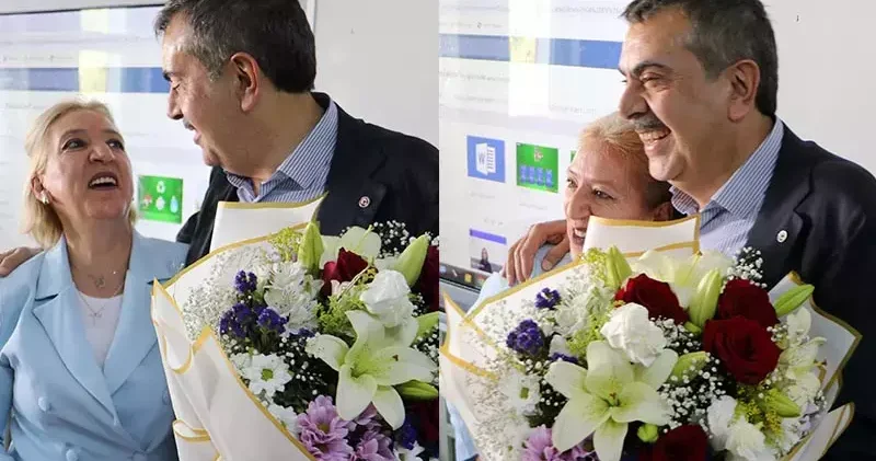 Bakan Tekin den sınıf öğretmenine sürpriz doğum günü kutlaması