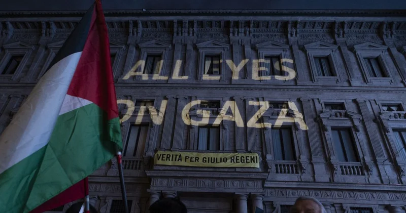 Milano dan Gazze ye dayanışma