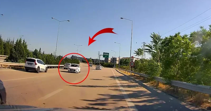 Otobanda ters yönden giden sürücü kazaya davetiye çıkardı