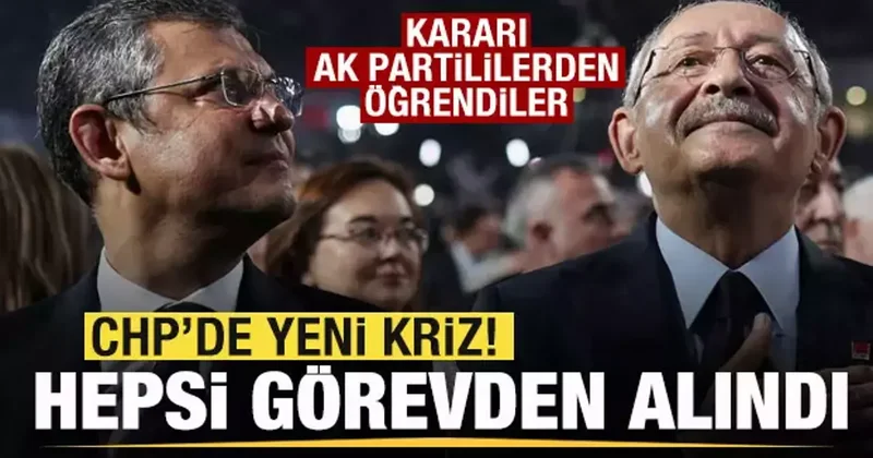 CHP de kaos bitmiyor! Hepsi görevden alındı! Kararı AK Partililerden öğrendiler