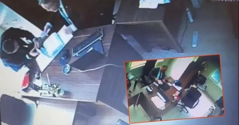 Rüşvet skandalı kameralara yansıdı! Evrak incelerken gizlice para saydılar Sözcü Gazetesi