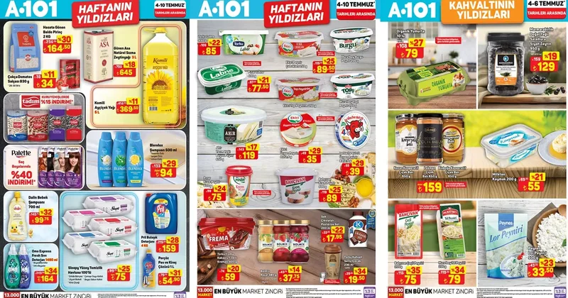 A101 4 10 Temmuz aktüel ürünler kataloğunda peş peşe indirim! Fiyatlar düşürüldü