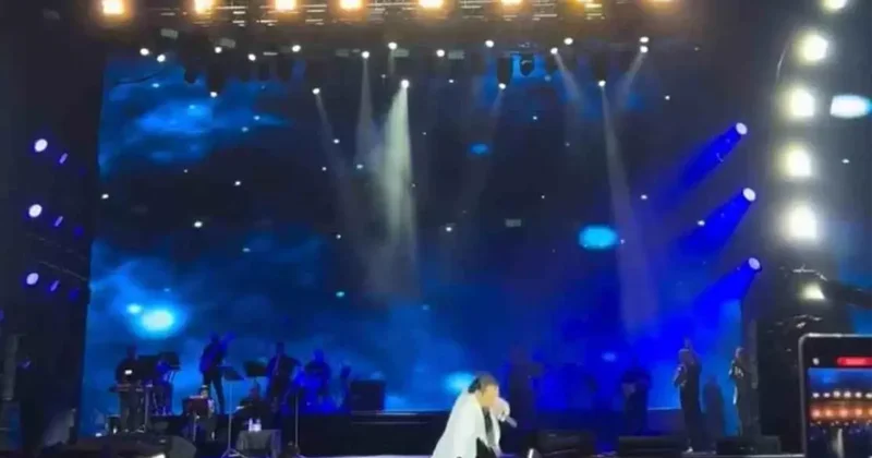 Bayhan Konserde Düşüp Ayağa Kalktı