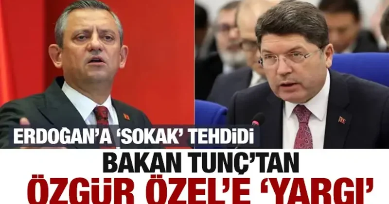 Cumhurbaşkanı Erdoğan ı tehdit eden Özgür Özel e Bakan Tunç tan yanıt