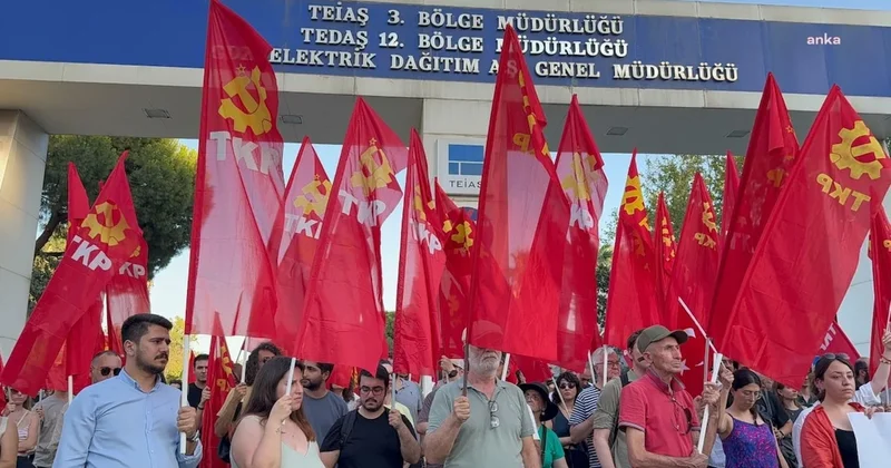 TKP İzmir İl Örgütü’nden GDZ Elektrik önünde eylem Sözcü Gazetesi