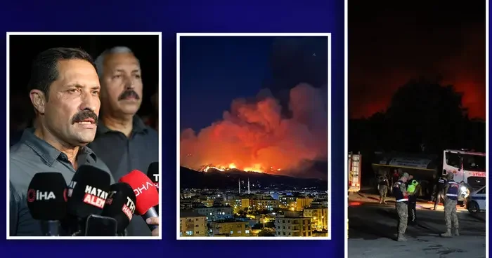 Hatay’daki orman yangını büyüyor: 9 yayla tahliye edildi! Hasarı söylemek henüz mümkün değil!