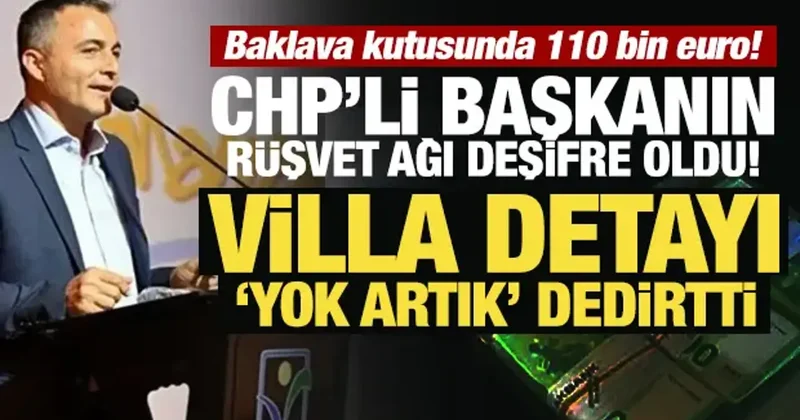 Baklava kutusunda 110 bin euro! Villa detayı yok artık dedirtti